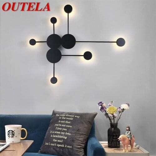 OUTELA Indoor Wall Lamps Fixture LED Modern Nordic Wall Sconce Creative Decoration For Home Bedroom Living Room Dining Room