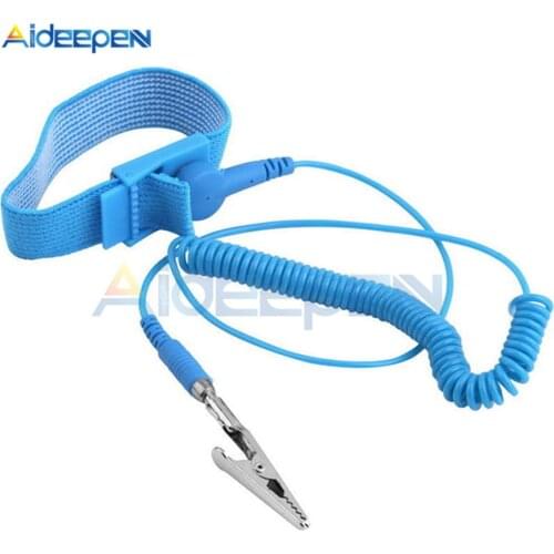 Adjustable Antistatic Anti Static Bracelet Electrostatic ESD Wrist Band Strap Discharge Cables For Electrician IC PLCC Worker