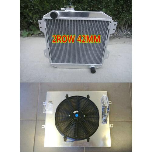 HIGH quality For FOR Ford Capri/Escort MK1 MK2 MK3 Kent L4 1.3L/1.6L Essex V4 2.0L Aluminum radiator & shroud & fan