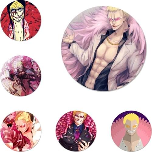 Japanese Animation One Piece Doflamingo Badge Brooch Pin Accessories For Clothes Backpack Decoration gift