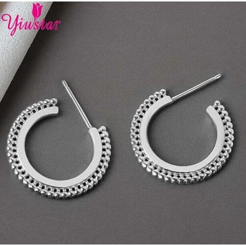 Womens Small and Simple Round Beads Earrings Steampunk Accessories of Golden Earrings Unusual Jwelry Gifts 2020 Trend