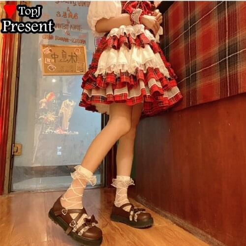 Women Girl student sweet lolita cospaly lace socks Cute pink Lolita lace lace bow cotton pile socks fairy lace socks