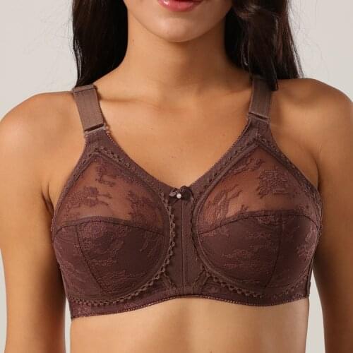 6 COLORS High Quality Women Underwear Transparent Lace Bralette Wireless PLUS SIZE Soft Cup Bra POWER MESH WING Dropshipping