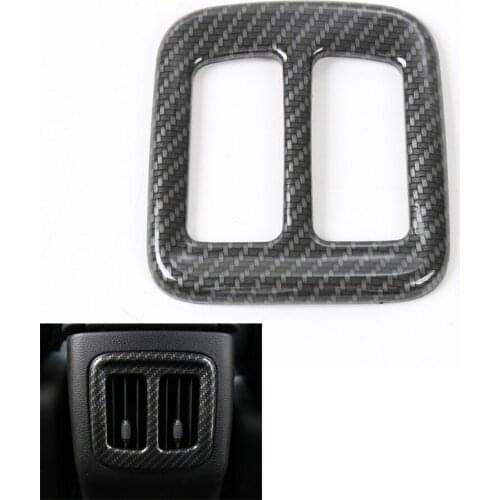 1Pcs/lot ABS Interior Car Rear Back Air Conditioner Outlet Vent Decoration Frame Trim Styling Sticker For Compass 2017