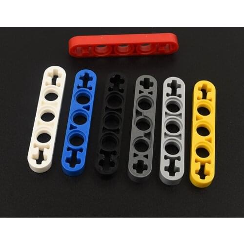 10PCS 11478 High-tech Hole beam 1 x 5 Thin with Axle Holes on Ends Building Blocks Parts MOC DIY Education Build Toys Brick