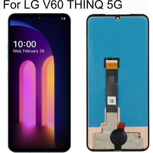 100% original For LG V60 LCD Display Touch Screen Digitizer Assembly For LG V60 ThinQ 5G LM-V600 LCD Display Replacement Parts