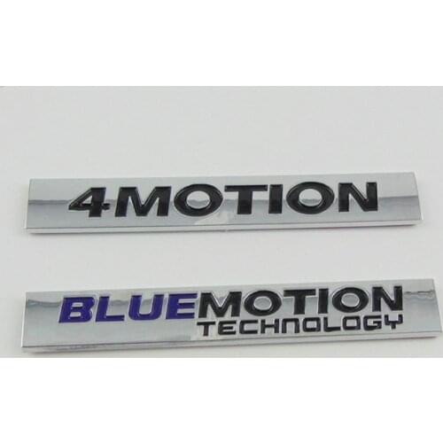 1X OEM Golf Passat R32 R36 4MOTION BLUEMOTION Chrome Rear Badge car stickers car-styling