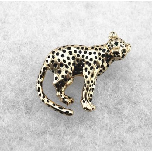2020 New European and American Hot animal leopard Brooch fashion temperament brooch