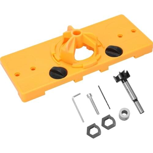 35MM Hole Locator Hole Drill Guide Wood Cutter Wood Hinge Opener Hinge Punch Hinge Opener Woodworking Drilling Tools