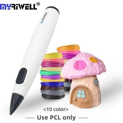 Myriwell 3D Pen For Beginner DIY 1.75mm PCL Filament 3D Drawing Pen RP-300B Original Birthday Gift for Kids