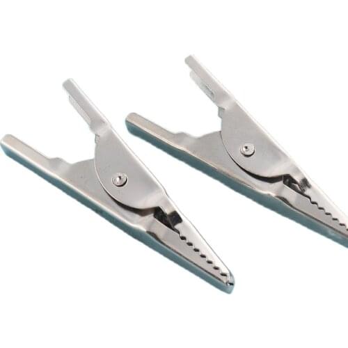 45mm Silver Alligator Clips with teeth spring Roach Clips alligator clip metal Alligator clips bulk crocodile clips