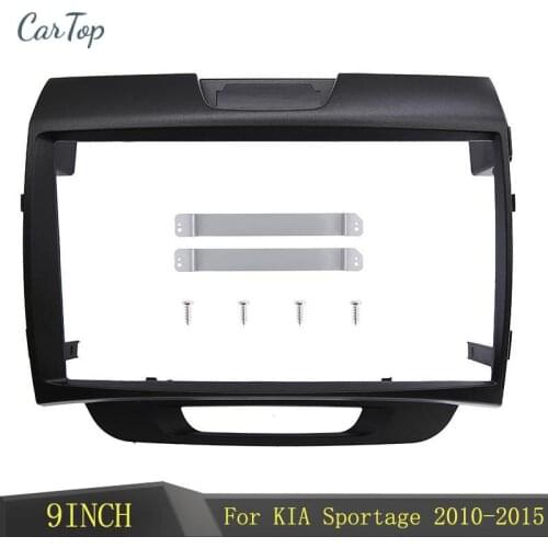 9 Inch For KIA SPORTAGE 2010 2011 2012 2013 2014 2015 Car Radio Fascia Stereo Panel Double Din Frame GPS DVD Bezel
