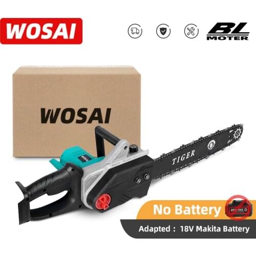 WOSAI 20V MT-Series Cordless Chainsaw Electric Cutting Sawing Brushless Chainsaw Wood Cutter Woodworking Garden Tools