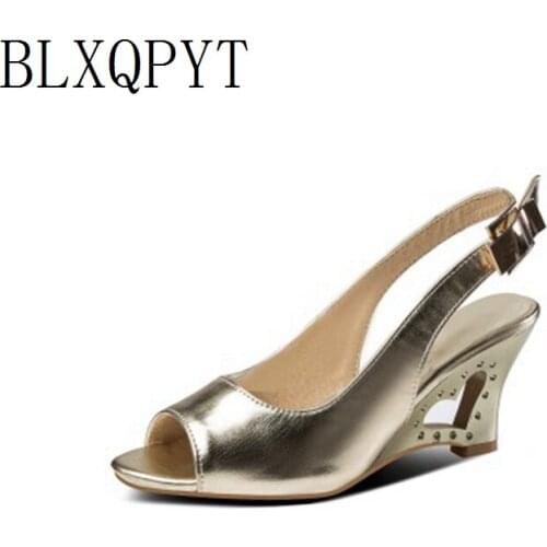 BLXQPYT New Super small Big Size 28-50 summer women sandals Fashion high heels sandals sapato feminino wedding shoes woman HQ-28
