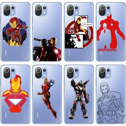 Handsome Iron Man Soft Silicone Cover For Xiaomi Mi Note 11 11i 10i 10T 10 9 9T SE 8 Lite Pro Ultra Shockproof Phone Case