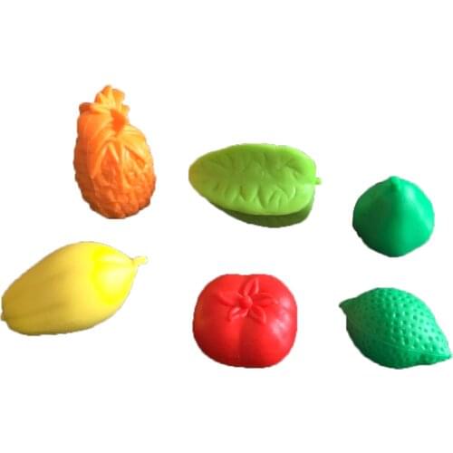 Baby toys montessori learning figures Imitate toys of fruits like pineapple carambola melon lemon pear and persimmon