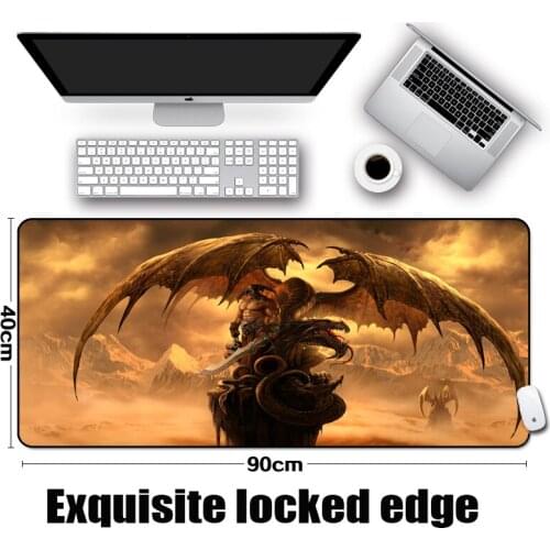 Mairuige Dragon Slayer Style Game Gaming Mousepad Monster Pattern Table Mats Big Size 400x900 and Used To Decoration Desk Table