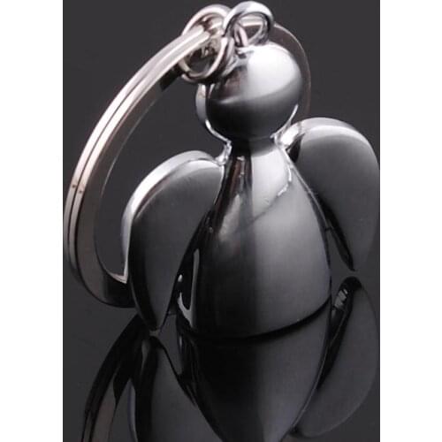 Creative Lovely angel keychain men women key holder chain ring car chaveiros llaveros bag pendant Charm wedding Gifts SN1416