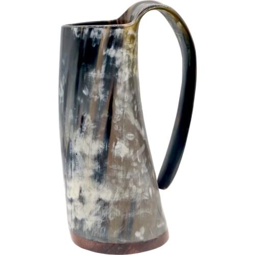 Natural Horn Mug Viking Drinking Mugs Beer Drinking Horn Mug Viking Beer Tankards approximately 900ml~1000ml