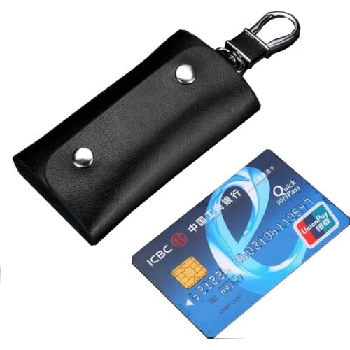 BISI GORO Multifunctional Car Universal Key Case Keychain Leather Cowhide Waist Padlock Key Cover Wholesale Customization Logo