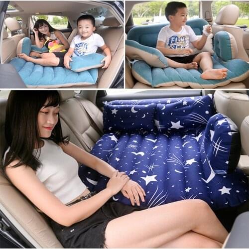 Multifunction Inflatable Air Mattress Car Travel Bed for Back Seat Cover Outdoor Camping Mattress Children Bed with Pillow