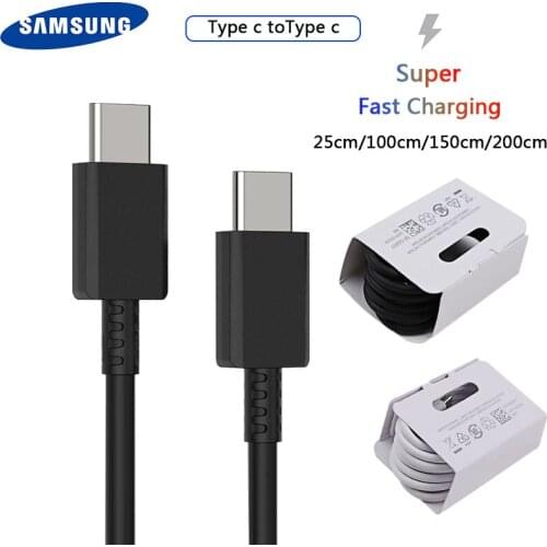 Original PD Usb Type C Cable For Samsung A71 Usbc To Usbc Cable Surper Fast Charing For Galaxy Fold Note 20 10 S10 S20 Ultra S9