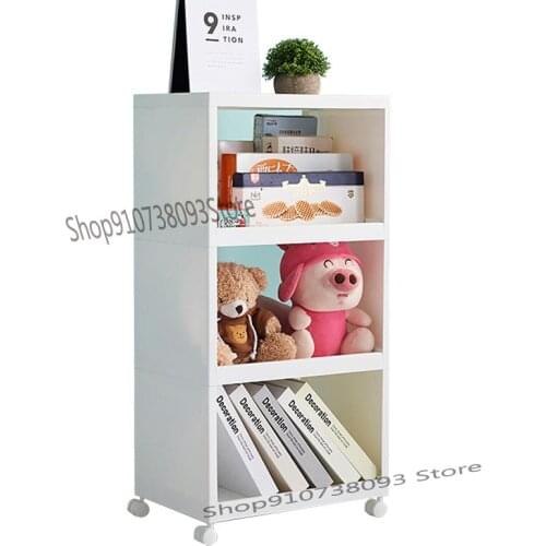 Living Room With Wheel Arrangement Shelf Bedroom Multi-storey Storage Rack Kitchen Floor Shelf Movable Bathroom Shelf Bookshelf