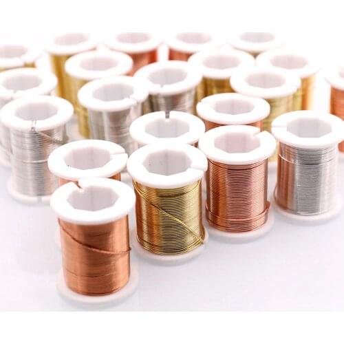 REGELIN 0.2/0.3/0.4/0.5/0.6/0.8/1.0MM Floral copper wire creative jewelry copper wire handmade accessories material