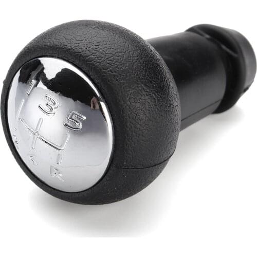 5 Speed Gear Shift Knob For Peugeot 307 106 for Citroen/Saxo/Xsara C2 C3 C4 Black and Chrome High Quality