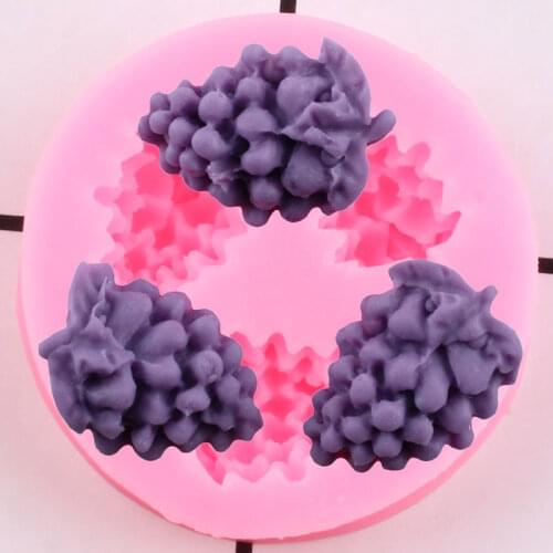 Grapes Silicone Moulds Fruit Cupcake Topper Fondant Mold DIY Cake Decorating Tools Candy Chocolate Mold Polymer Clay Resin Molds