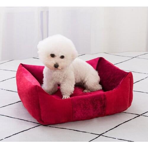 2019 Pet Dog Bed Warming Dog House Soft Material Pet Nest Cave Dog Fall and Winter Warm Nest Kennel For Cat Puppy And Large Dogs