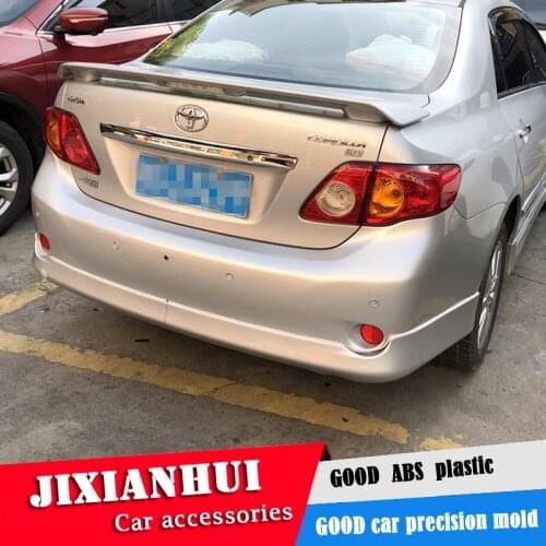 For Corolla Spoiler 2006-2013 Toyota Corolla DLYC Spoiler ABS plastic Material Car Rear Wing Color Rear Spoiler