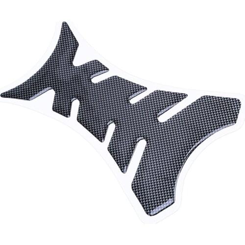 Universal 3D Carbon Fiber Motorcycle Tank Pad Protector Sticker Fish Bone Style Motorcycle Oil Tank Stickers For Kawasaki Ducati