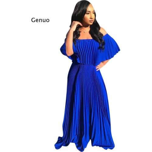 Women Autumn Summer Beach Pleated Loose Dress Vintage Long Maxi Beho Chiffon Bodycon Bangdage Vestidos Dresses