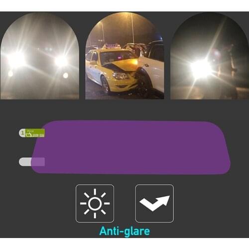 1Pcs Car Mirror Film Anti-glare Clear Interior Rear View Mirror Protect Eyes Soft Film Car-styling Safe Driving Auto Accessories