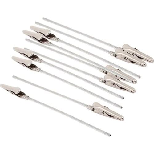 10pcs Metal Wire Alligator Clamp Long-tailed Alligator Iron Clip Clasp For Diy Card Photo Memo Clip Holder Place Card Holder
