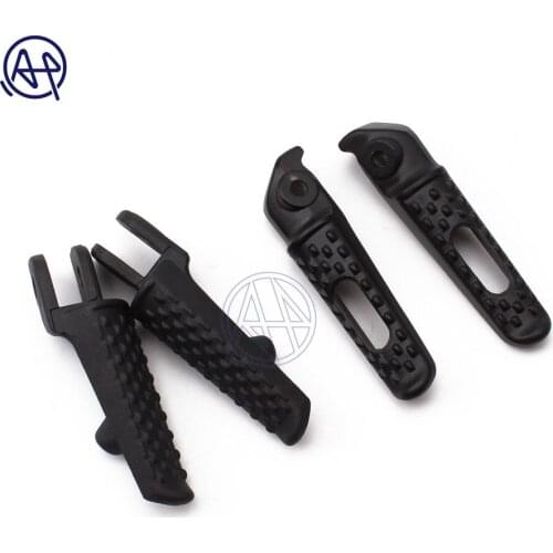 2pair Motorcycle Aluminum Front+Rear Rider Insert Foot Rest Pedal Footpeg Black For Honda CBR1000RR 04-12 CBR600RR 03-13