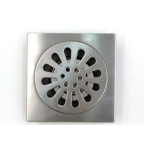 304 Stainless Steel Gravity Seal Deodorant Floor Drain 10cm*10cm Not Rust Stainless Steel Deodorant