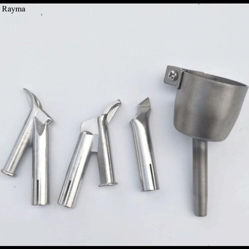 4 Pcs Rayma Hot Air Gun Coving Floor Speed Welding Nozzle Round Triangular 5mm Welding Tip For Plastic PVC Vinyl Welder