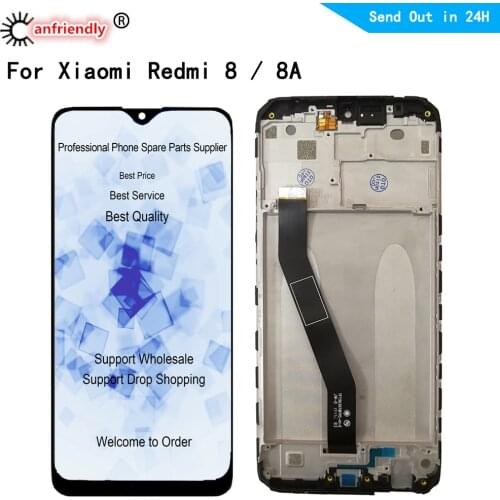 6.22" LCD For Xiaomi Redmi 8 8A M1908C3IC LCD Display+Touch Screen With Frame Replacement Digitizer Assembly For Xiaomi Redmi 8A