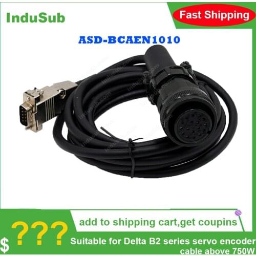 ASD-BCAEN1010 Suitable B2 Series servo Encoder Cable above 750W 10m