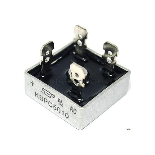 Free Shipping 10pcs KBPC5010 Fangqiao 50A1000V SEP genuine single-phase bridge rectifier quality assurance