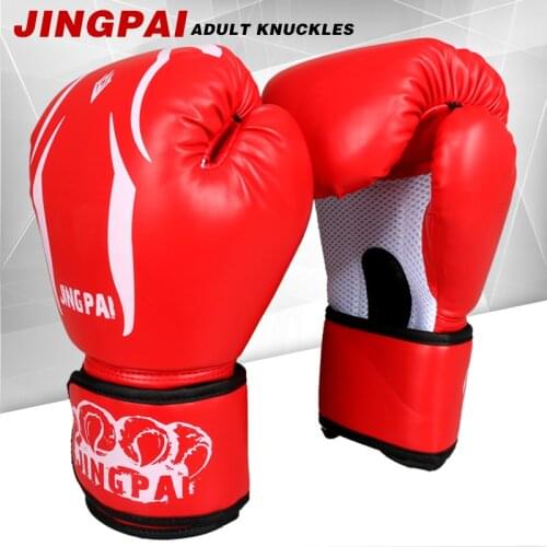 2017 PU leather 10 oz red blue black adult male female boxing gloves sandbag glove professional fighting MMA guantes de boxeo