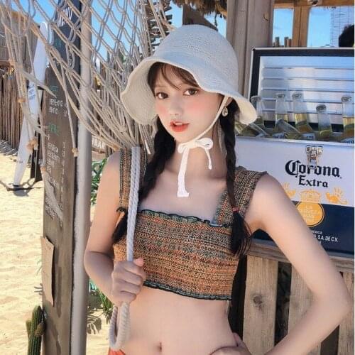 One Piece Ruffled Push Up Solid Women Monokini Padded Bathing Suits Sexy Women Swimwear Outdoor Beach Swimming Swimsuit