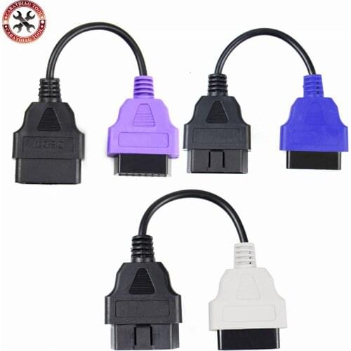 Best Quality FOR fiatecuscan OBD2 Connector Diagnostic Cable For Fiat ECU Scan MultiECUScan Cable for Fiat