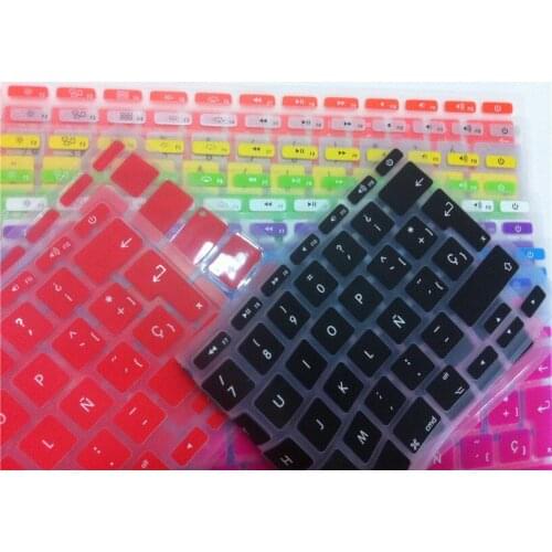 EU Spanish Silicone Backlit Keyboard Cover Skin Protector for Macbook Air 11 Have Stock Fashion MEAFO