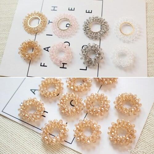 Min order 10pcs/lot color beads decoration handmade geometry rounds shape fashion beads diy jewelry earring/garment accessory