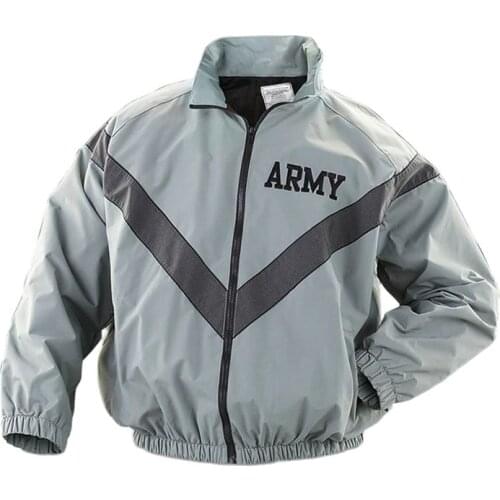 US IPFU PT ARMY Jackets Men Baseball Coats Tactical Retro Oversize Windbreaker Stand Collar Military Training Reflective Jackets