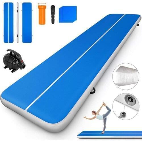 Free shipping 3M4M5M Inflatable Gymnastics AirTrack Tumbling Air Track Floor Trampoline for Home Use/Training/Cheerleading/Beach