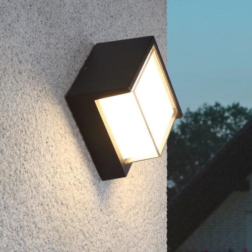Wall lamp LED courtyard waterproof exterior corridor balcony terrace modern household of Chinese style garden wall lamp